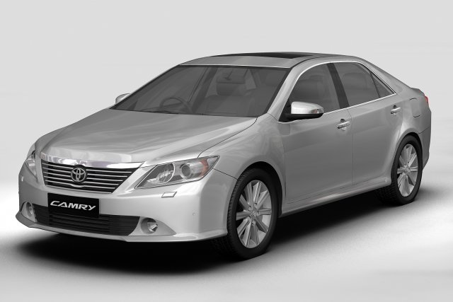 toyota camry asian 2012 Model 3D .c4d .max .obj .3ds .fbx .stl .blend 