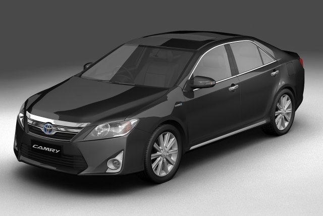 toyota camry hybrid asian 2012 3D Модель .c4d .max .obj .3ds .fbx .stl .blend 