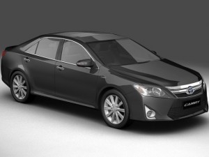 toyota camry hybrid asian 2012 3D Модель