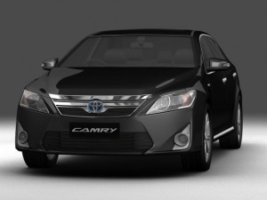toyota camry hybrid asian 2012 3D Модель