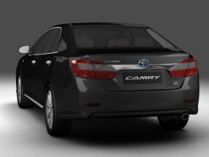 toyota camry hybrid asian 2012 3D Модель