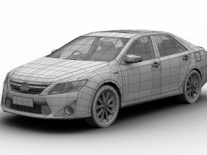 toyota camry hybrid asian 2012 3D Модель