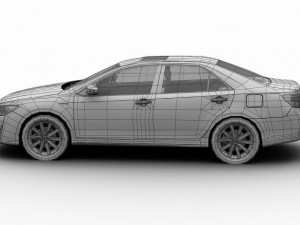 toyota camry hybrid asian 2012 3D Модель