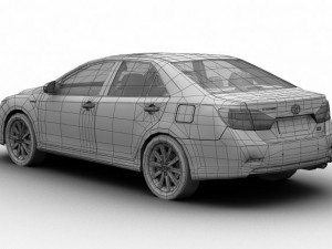 toyota camry hybrid asian 2012 3D Модель