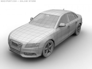 2008 audi a4 3D Model
