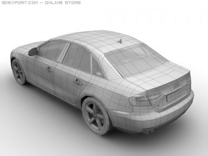 2008 audi a4 3D Model