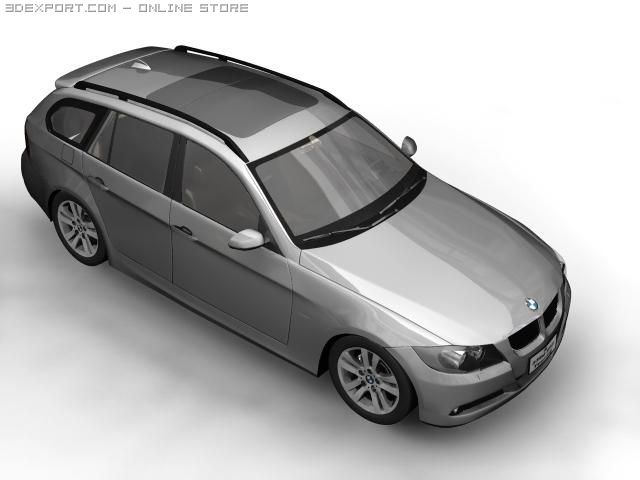 2006 bmw 3 series touring Model 3D .c4d .max .obj .3ds .fbx .stl .blend 