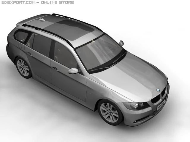 2006 bmw 3 series touring 3D Model .c4d .max .obj .3ds .fbx .stl .blend 