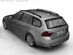 2006 bmw 3 series touring Model 3D
