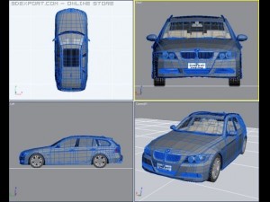 2006 bmw 3 series touring Model 3D