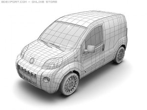2008 fiat fiorino 3D Model