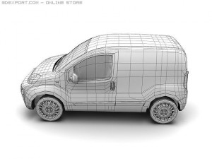2008 fiat fiorino 3D Model