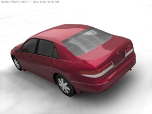 2004 honda accord 3D Модель