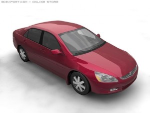2004 honda accord 3D Модель