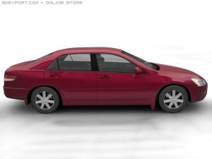 2004 honda accord 3D Модель
