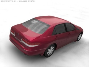 2004 honda accord 3D Модель