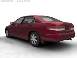 2004 honda accord 3D Модель