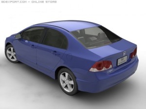 2006 honda civic Modèle 3D
