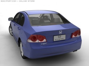 2006 honda civic Modèle 3D