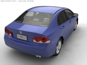 2006 honda civic Modèle 3D