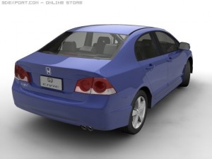 2006 honda civic Modèle 3D