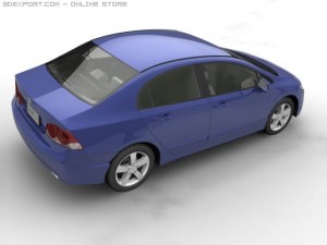 2006 honda civic Modèle 3D