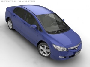 2006 honda civic Modèle 3D