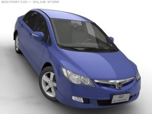 2006 honda civic Modèle 3D