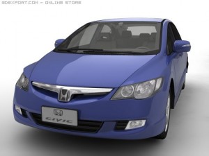 2006 honda civic Modèle 3D