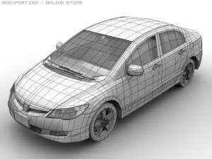 2006 honda civic Modèle 3D