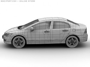 2006 honda civic Modèle 3D