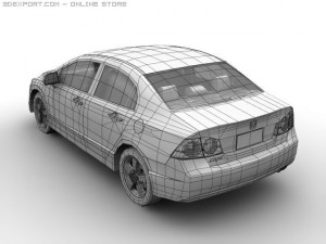 2006 honda civic Modèle 3D