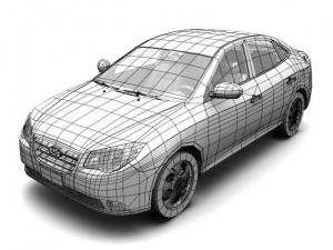 2007 hyundai elantra avante Modelo 3D