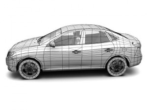 2007 hyundai elantra avante Modelo 3D