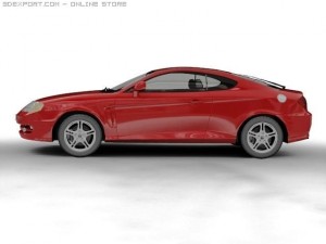 2005 hyundai tuscani 3D Model
