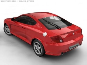 2005 hyundai tuscani 3D Model