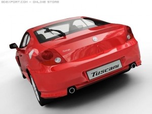 2005 hyundai tuscani 3D Model