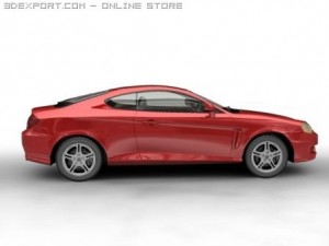 2005 hyundai tuscani 3D Model