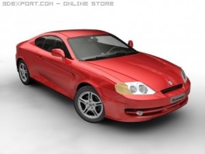 2005 hyundai tuscani 3D Model