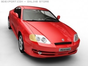2005 hyundai tuscani 3D Model