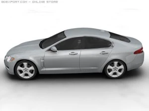 2008 jaguar xf 3D Model