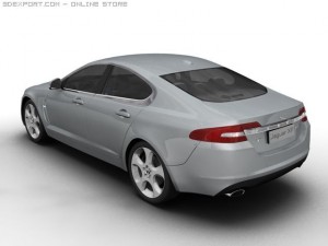 2008 jaguar xf Model 3D