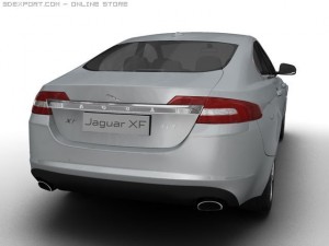 2008 jaguar xf Model 3D