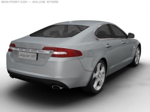 2008 jaguar xf Model 3D