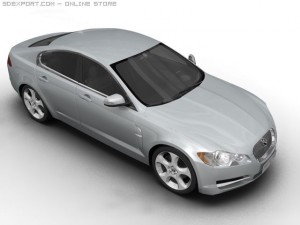 2008 jaguar xf Model 3D