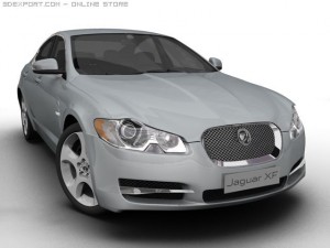 2008 jaguar xf Model 3D