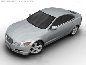 2008 jaguar xf Model 3D