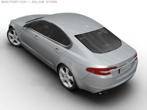 2008 jaguar xf Model 3D