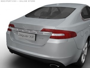 2008 jaguar xf Model 3D