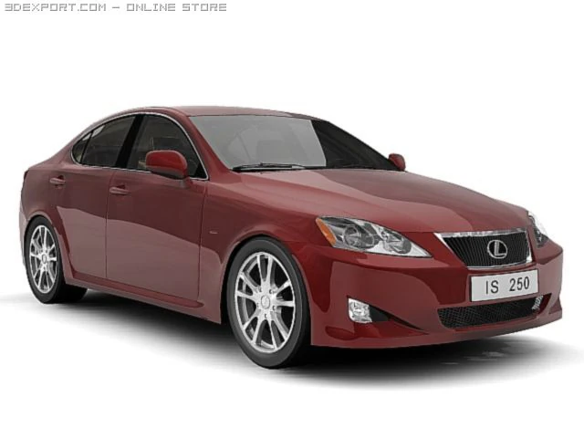 2006 lexus is250 3D Model .c4d .max .obj .3ds .fbx .stl .blend 